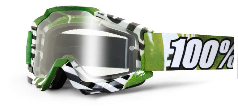 100% accuri goggle subway lens clear motocross mx percent goggles