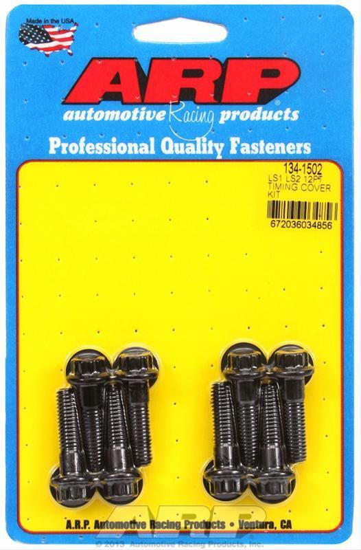 Arp timing cover bolts 12-point chromoly black oxide chevy 4.8 5.3 5.7 6.0 6.2