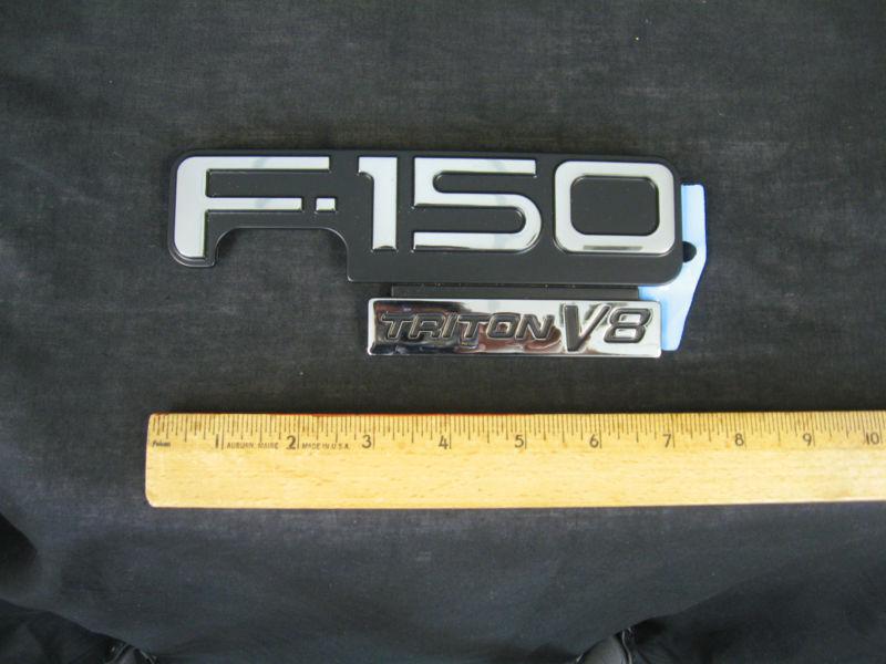 2004 2005 2006 2007 2008 ford f150 triton v8 fender emblem name plate new oem