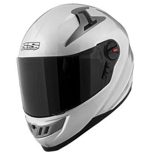 New speed & strength ss1300 solid speed full-face adult helmet, silver, xs