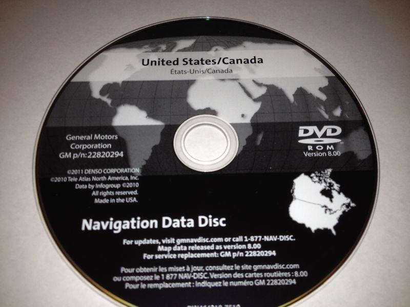 2012 update 2005-2011 cadillac sts & corvette zr1 z06 z51 gt navigation dvd disc