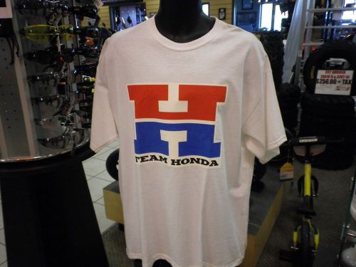Team honda motorcycle  white short sleeve tee size