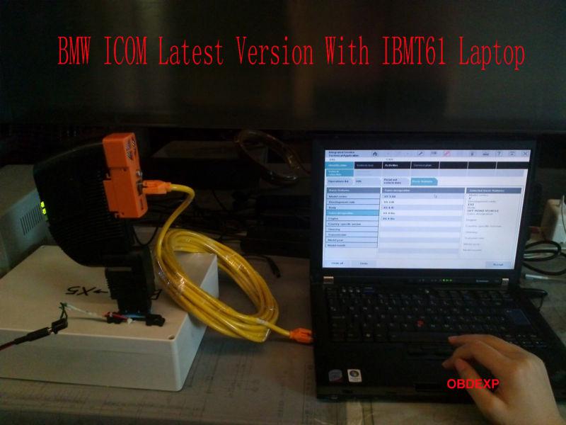 Bmw icom with ibmt61 laptop ista/p v49.4.200 ista/d v2.37.12 installed well !!!