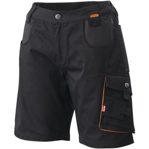 Black/orange sz l ktm mechanic shorts