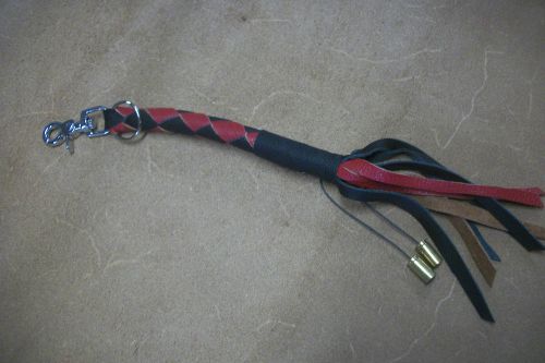 Biker whip getback mini skullbuster red &amp; black gunslinger style by stitch