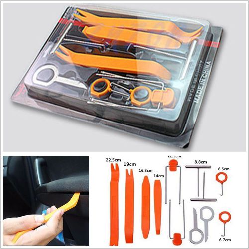 12 pcs car suv radio stereo door trim dash panel install removal pry tools kit