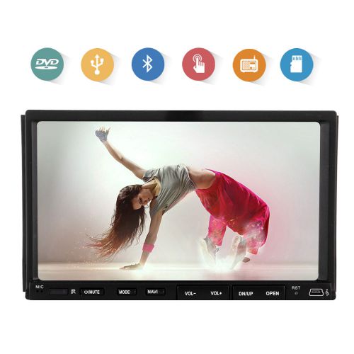Double 2din 7&#034; in dash radio touch screen bluetooth car stereo dvd cd mp3 player