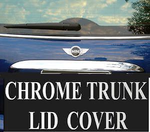 02 03 04 05 06 mini cooper chrome rear trunk edge lid spoiler bezel cover trim