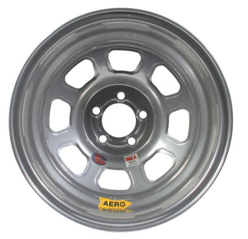 Aero race wheels 52-series 15x8 in 5x4.50 silver wheel p/n 52-084520