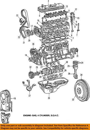 Toyota oem 87-98 tercel-engine crankshaft seal 9031180012