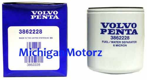 Genuine volvo penta fuel / water separator filter - 3862228