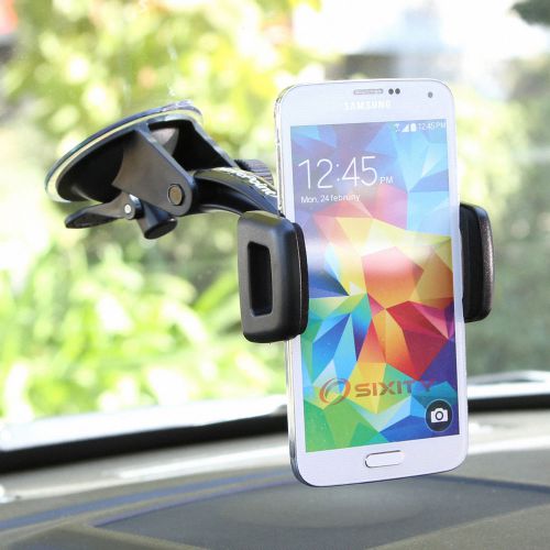 Windshield suction cup phone mount for htc one m8 m9 desire swivel  wu