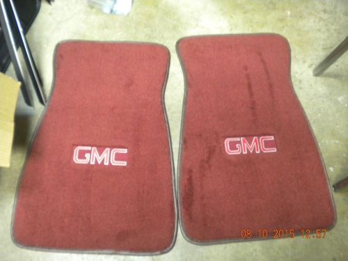 New gmc burgundy carpet floor mats gmc truck denali jimmy conquista sprint gm