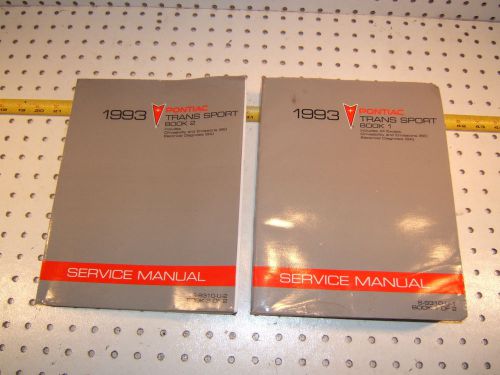 Pontiac trans sport 1993 oem service 2 manuals for us &amp; canada models,s-9310-u-1