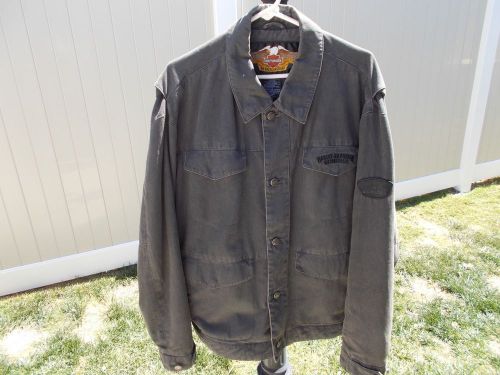 Men&#039;s harley-davidson lined, cotton casual coat