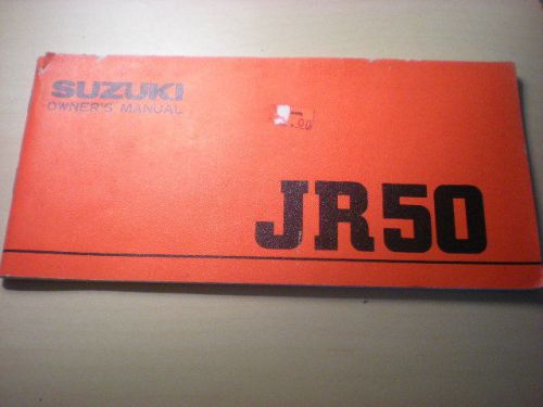 Nos owner&#039;s 1978 1979 1980 manual suzuki jr50