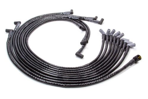 Woody wires black spiral core woody wires sbc spark plug wire set p/n s813