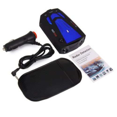 Blue car anti-police gps radar detector 16 band x k nk ku ka laser vg-2 v7 led