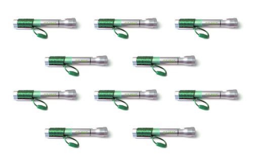 10-lot new gtmat slim dual flashlight led illuminating pen portible pocket light