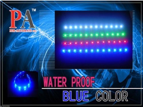 2 water proof led strip 30cm length for decoration or auto blue color 12v