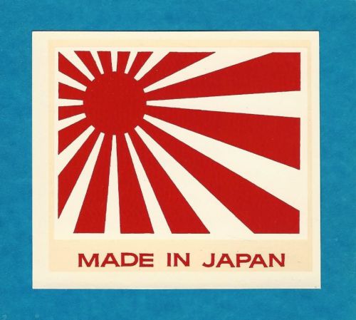 Vintage original 1965 ed roth souvenir &#034;made in japan&#034; rising sun decal art