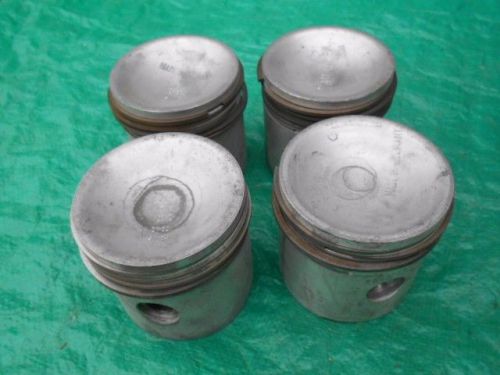 Austin-healey 100-4 set of four mahle .010 pistons 8752 sp 0.04 made in germany