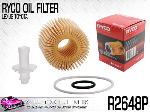 Ryco oil filter r2648p suit toyota camry asv50 2.5lt 4cyl inc hybrid 12/2011-on