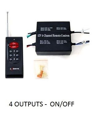 4 channel 12v controller wireless remote control switch board