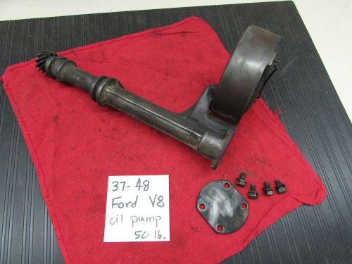 Used 1937-48 ford oil pump w/pickup tube and screen