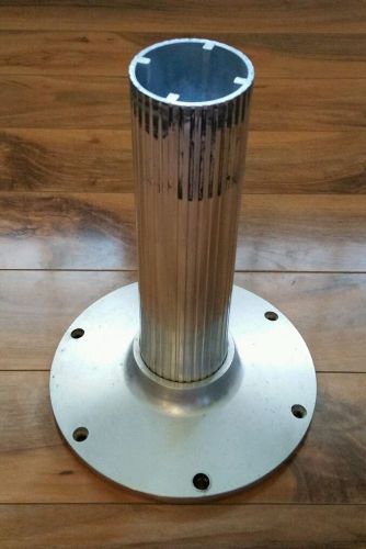 Garelick fixed overall height boat seat pedestal ribbed series 12 inch