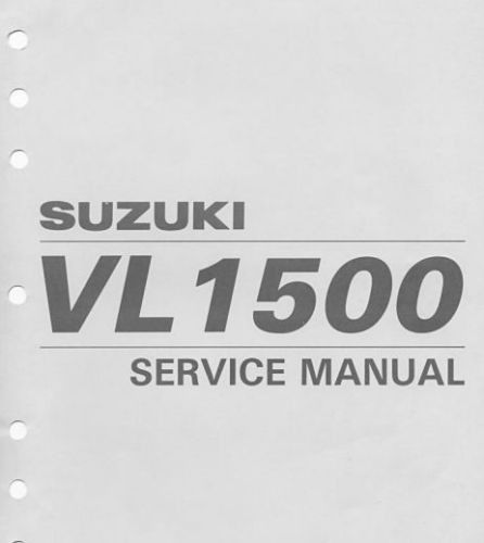 Suzuki workshop service manual pdf intruder vl 1500 1998-2000 pdf format