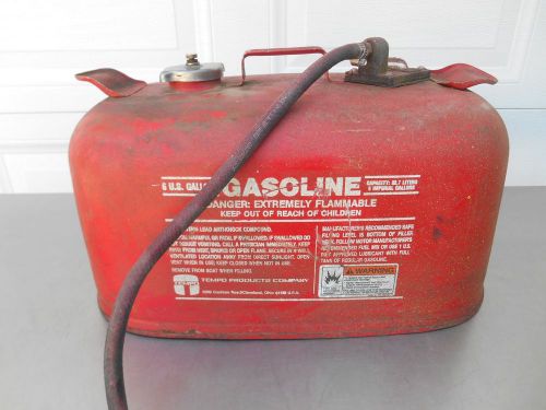 Tempo  6 gallon metal outboard motor gas tank