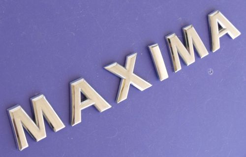 Nissan maxima script emblems letter set oem rear badge trunk 02-03