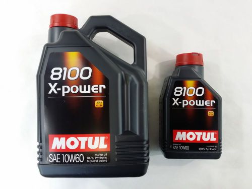 Uc421 106142,106144 motul 8100 6 liter 10w-60 x-power engine oil 100% synthetic