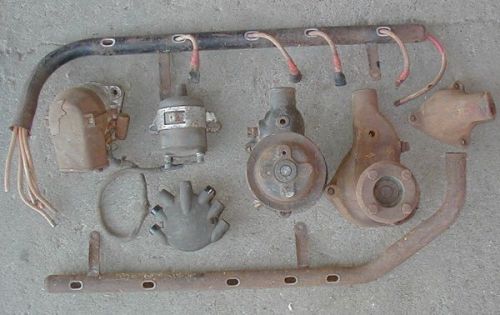 Ford 1941 1948 1953 flathead 6 parts,water pumps,distributor,wiring tubes,coils,