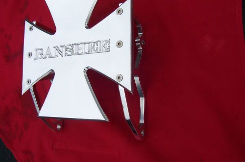 Yamaha banshee the coolest billet front bumper polished iron cross design