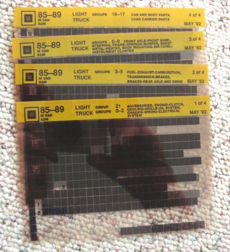 Oem gm microfiche parts list 1985-1997 l and m vans astro and safari