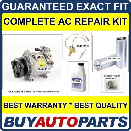 New ac compressor &amp; clutch with complete a/c repair kit for chrysler sebring