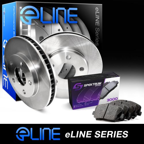[rear] eline replacement brake rotors &amp; ceramic brake pads reb.4010002