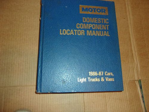 Motor domestic component locator manual