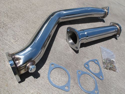 Mazda rx7 rx-7 fc3s 13b 1986-1991 3&#034; 76mm stainless turbo down pipe + test pipe