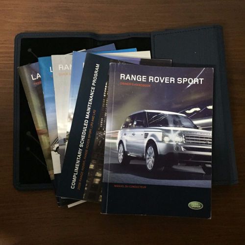 2008 range rover sport owners manual set with case land rover oem