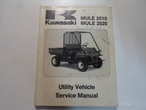 1993 kawasaki mule 2510 2520 utility vehicle service manual stained writing deal