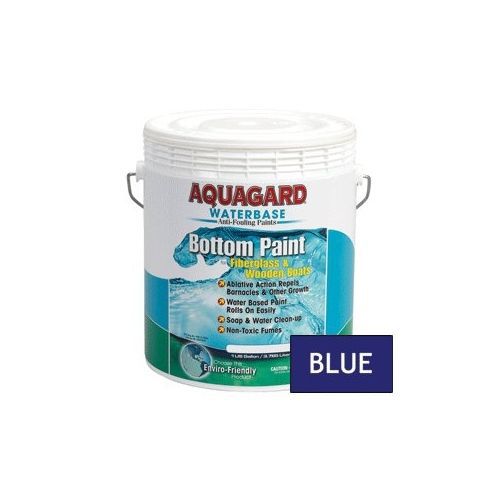 Aquagard waterbase antifouling bottom paint fiberglass/wooden boats blue gallon