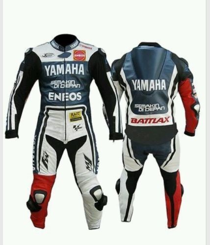 Yamaha eneos motorbike sports leather suit racing biker suit ce armor all sizes