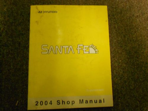 2004 hyundai santa fe service repair shop manual supplement factory oem book x