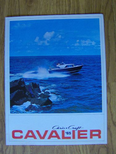 Chris craft cavalier 1965 brochure catalog wood boat