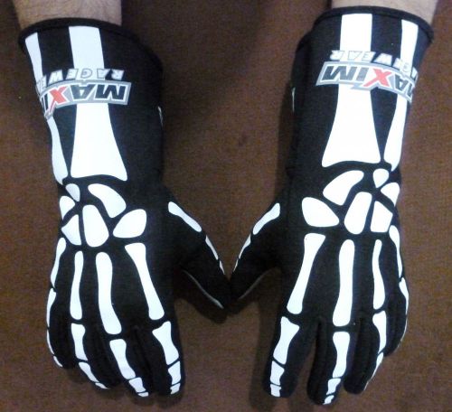 Maxim signature series sfi 3.3/5 bones driving racing gloves size medium 30104