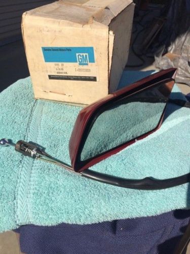 1982-1993 chevrolet buick pontiac oldsmobile nos outside remote mirror lh driver