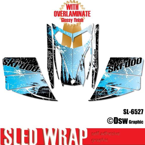 Sled wrap decal sticker graphics kit for ski-doo rev mxz snowmobile 03-07 sl6527